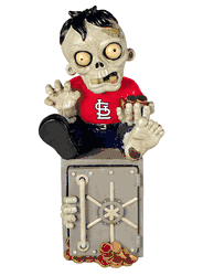 St. Louis Cardinals Zombie Figurine Bank CO