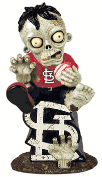 St. Louis Cardinals Zombie Figurine - On Logo CO