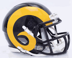 St Louis Rams 1981 to 1999 Riddell Mini Speed Throwback Helmet