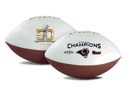 St. Louis Rams  Football Full Size On The Fifty Champ CO
