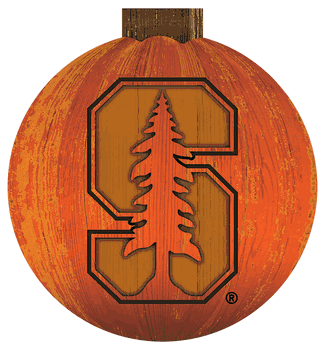 Stanford Cardinal 12 in. Halloween Pumpkin Sign