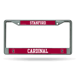 Stanford Cardinal  12" x 6" Chrome Frame With Decal Inserts