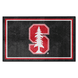 Stanford Cardinal 4ft. x 6ft. Plush Area Rug
