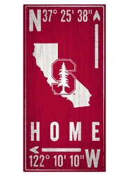 Stanford Cardinal Coordinate 6x12 Sign