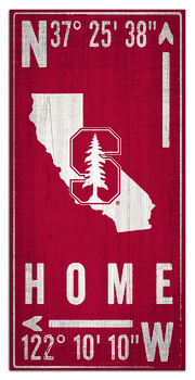 Stanford Cardinal Coordinate 6x12 Sign