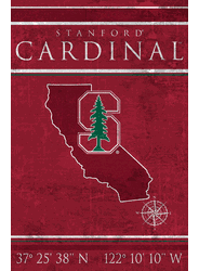 Stanford Cardinal Coordinates 17x26