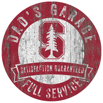 Stanford Cardinal Dad's Garage Sign