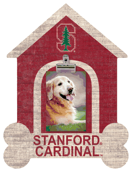 Stanford Cardinal Dog Bone House Clip Frame