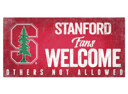 Stanford Cardinal Fans Welcome Sign