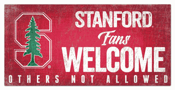 Stanford Cardinal Fans Welcome Sign