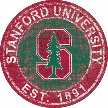 Stanford Cardinal Heritage Logo Round Sign