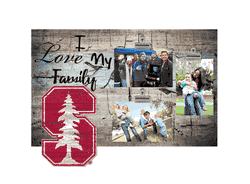 Stanford Cardinal I Love my Family Clip Frame