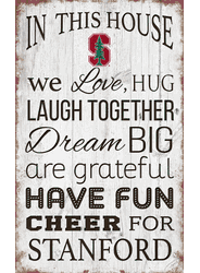 Stanford Cardinal In This House 11x19 Sign