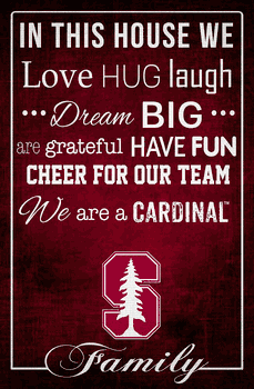Stanford Cardinal In This House 17x26