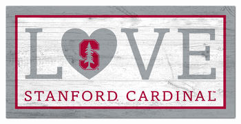 Stanford Cardinal Love 6x12 Sign