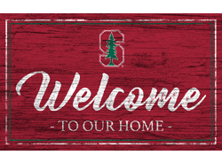 Stanford Cardinal Team Color Welcome 11x19 Sign