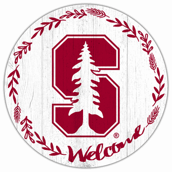 Stanford Cardinal Welcome 12in Circle
