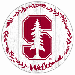 Stanford Cardinal Welcome 12in Circle