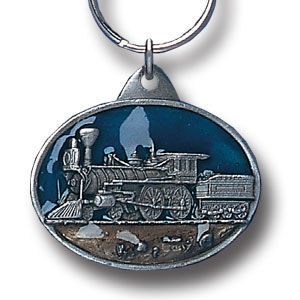 Steam Engi Metal Key Chain with Enameled Detailsne