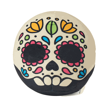 Sugar Skull Cloud Travel Pillow