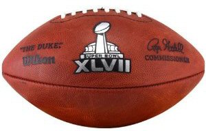 Super Bowl 47 XLVII Wilson Official NFL Authentic Game Football San Francisco 49ers vs Baltimore Ravens