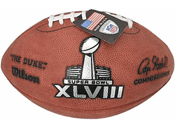 Super Bowl 48 XLVIII Wilson Official NFL Authentic Game Football Denver Broncos vs Seattle Seahawks