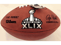 Super Bowl 49 XLIX Wilson Official NFL Authentic Game Football New England Patriots vs Seattle Seahawks