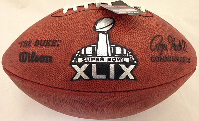 Wilson NFL Super Bowl XLIX ボール Super Bowl 49 XLIX Wilson Official NFL Authentic Game Football New