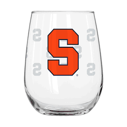 Syracuse 16oz Satin Etch Glass Curved Beverage