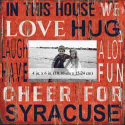 Syracuse Orange 10x10 In This House Frame