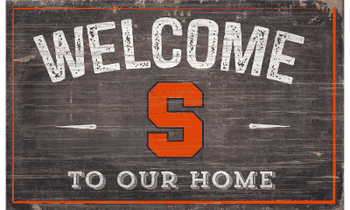 Syracuse Orange 11X19 Welcome to Our Home Sign