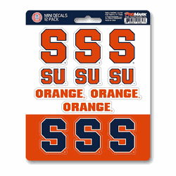 Syracuse Orange 12 Count Mini Decal Sticker Pack
