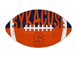 Syracuse Orange 12" Football Cutout Sign with City Name