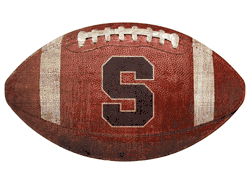 Syracuse Orange 12" Football Shaped Sign