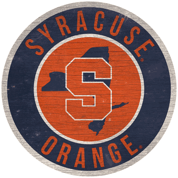Syracuse Orange 12 in. Circle w/ State Sign