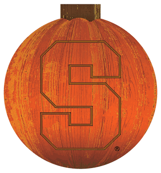 Syracuse Orange 12 in. Halloween Pumpkin Sign