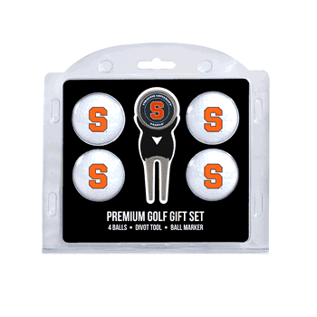 Syracuse Orange 4 Ball Gift Set + Divot Tool & Marker