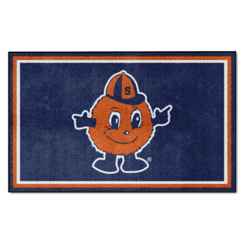 Syracuse Orange 4ft. x 6ft. Plush Area Rug, Otto Mascot Logo