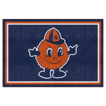 Syracuse Orange 5ft. x 8 ft. Plush Area Rug, Otto Mascot Logo