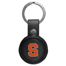 Syracuse Orange AirTag Compatible Leather Key Chain