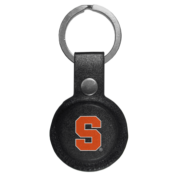 Syracuse Orange AirTag Compatible Leather Key Chain