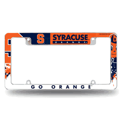 Syracuse Orange All Over Chrome Frame