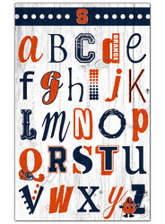 Syracuse Orange Alphabet 11x19 Sign