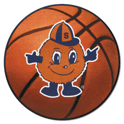 Syracuse Orange Basketball Rug, Otto Mascot Logo - 27in. Diameter