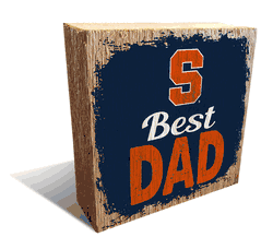 Syracuse Orange Best Dad 6x6 Wood Block