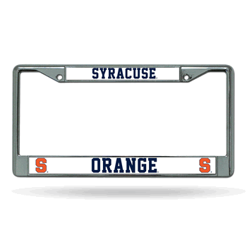 Syracuse Orangemen Standard Chrome Frame with Plastic Inserts 12