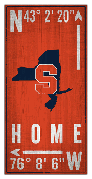 Syracuse Orange Coordinate 6x12 Sign