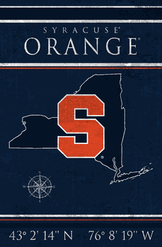 Syracuse Orange Coordinates 17x26