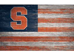 Syracuse Orange Distressed Flag 11x19