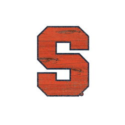 Syracuse Orange Distressed Logo Cutout Sign